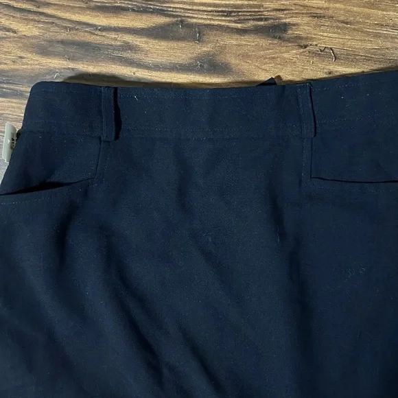 Ralph Lauren wool navy midi maxi pencil skirt, size 6 - Picture 5 of 7